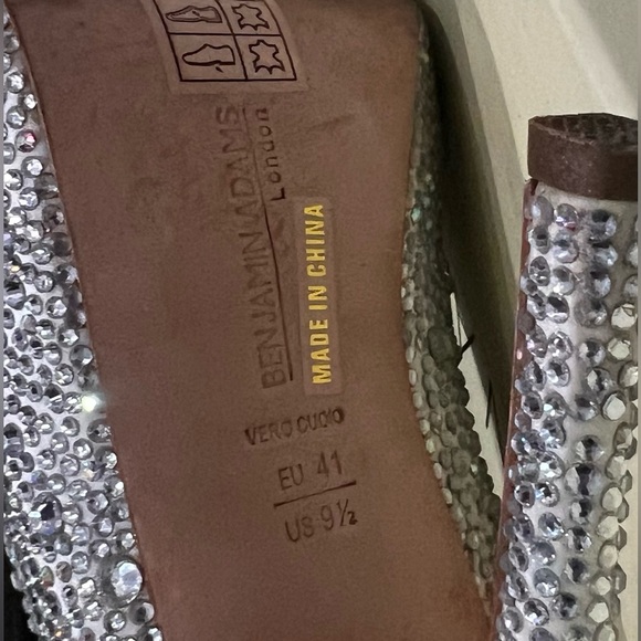 BENJAMIN ADAMS LONDON Charley Ivory Duchesse Silk size 9.5 - Picture 9 of 10